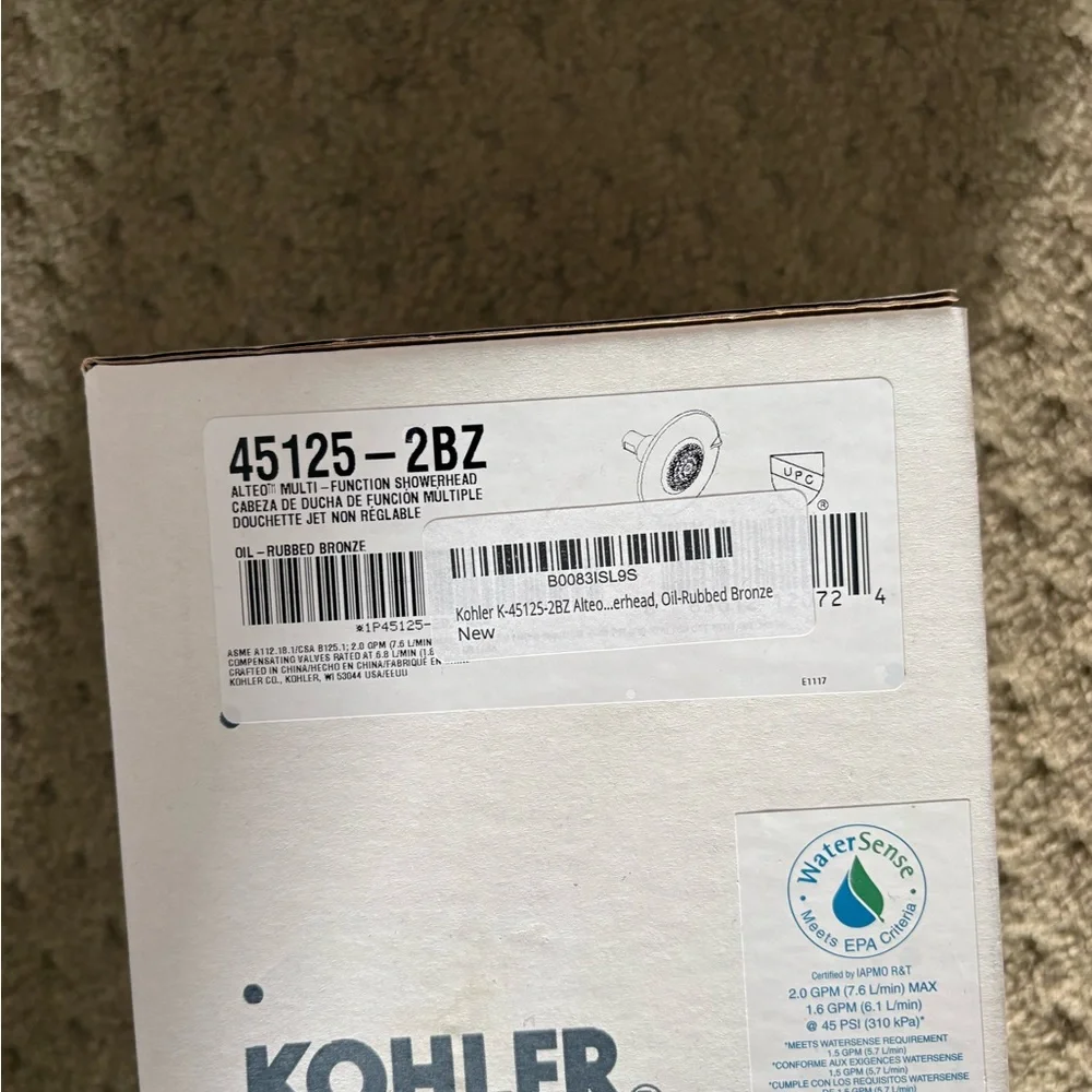 Brand new! Kohler Alteo Multifunction Showerhead, 2.0
GPM K-45125 - Picture 12 of 15